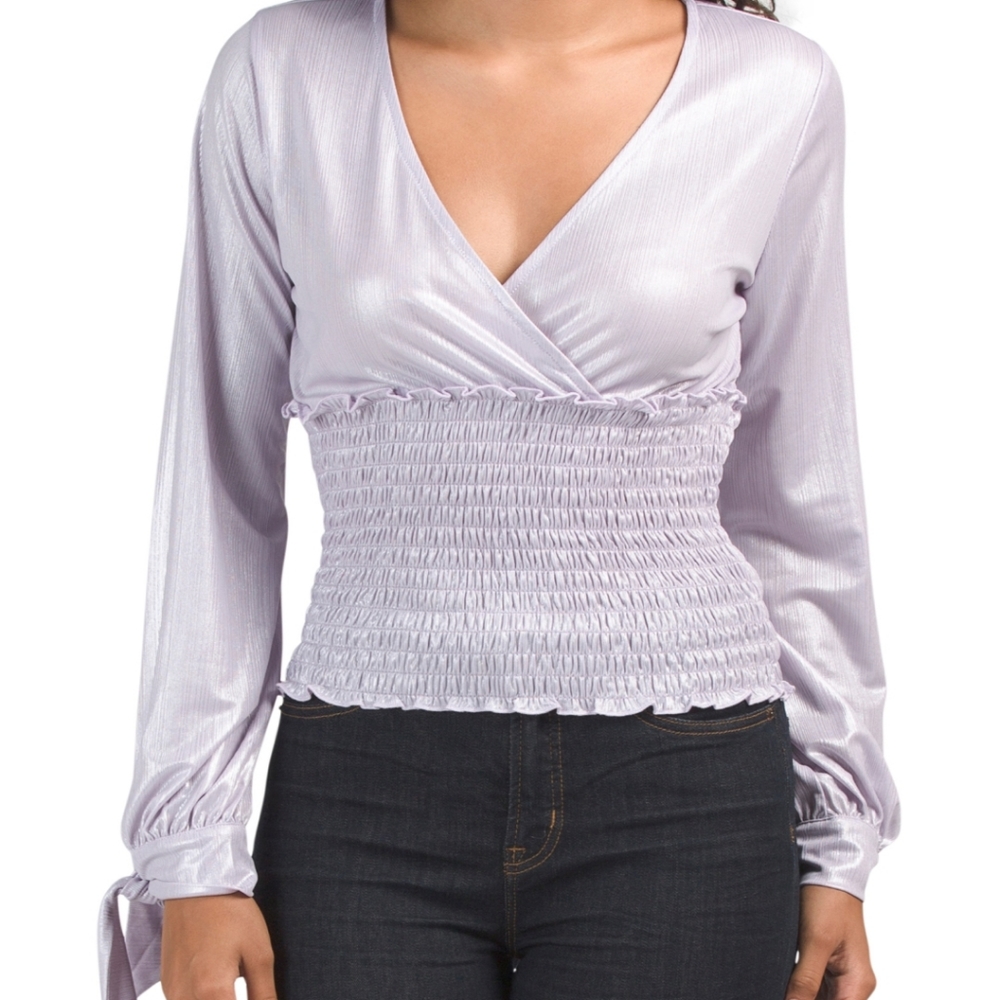 Willow & Clay Smocked Date Night Top